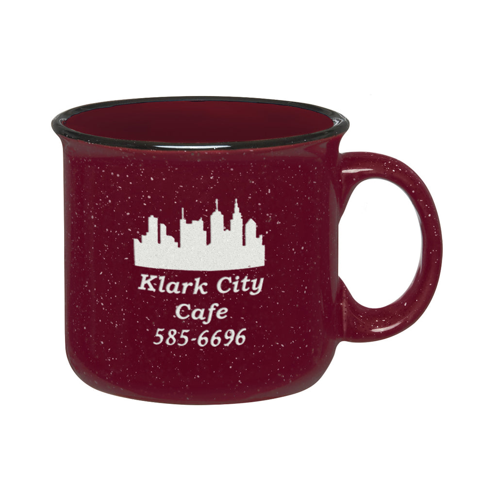 Campfire Mug, 15 oz Laser Engraving - Maroon - Laser Engraving