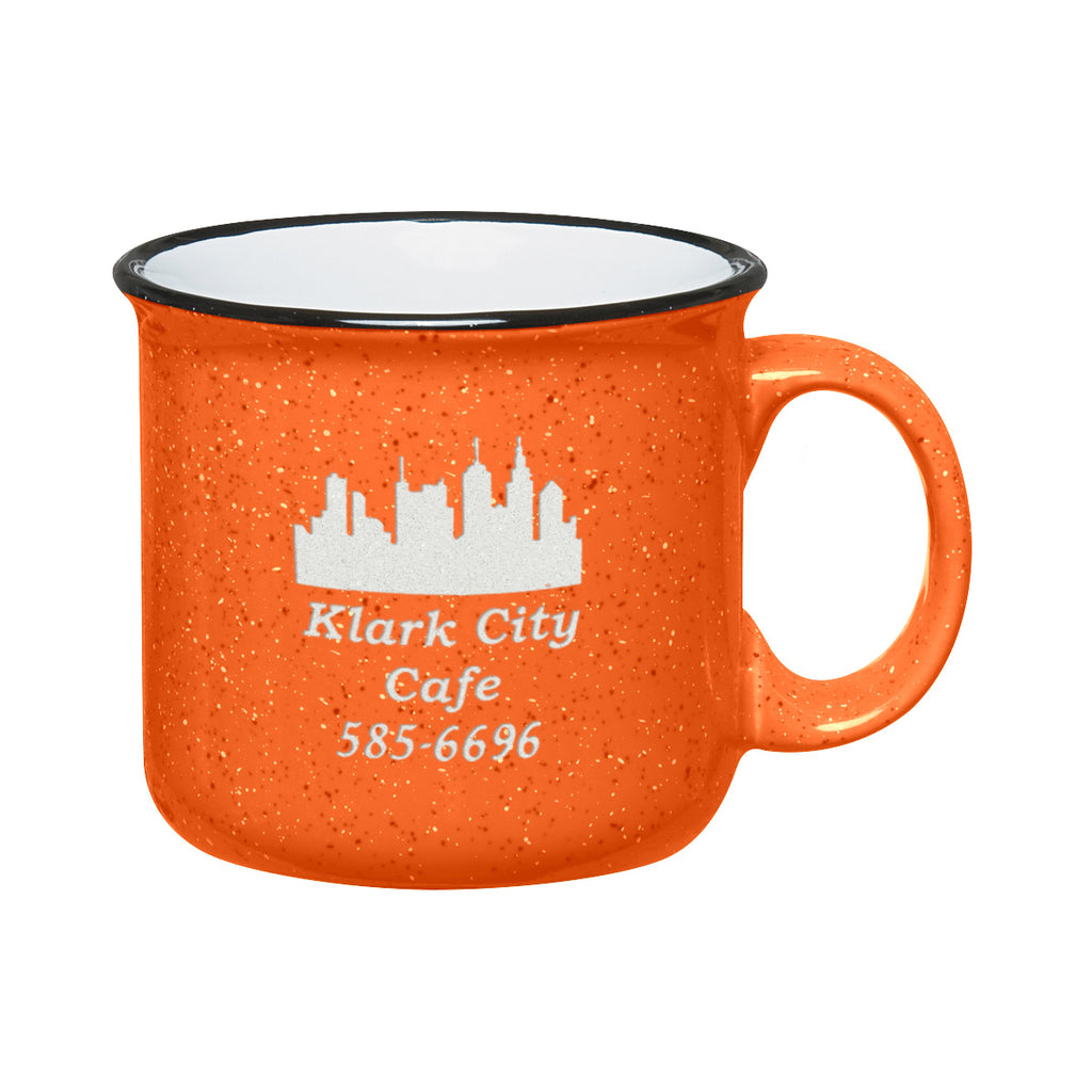 Campfire Mug, 15 oz Laser Engraving - Orange - Laser Engraving