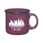 Campfire Mug, 15 oz Laser Engraving - Purple - Ceramic