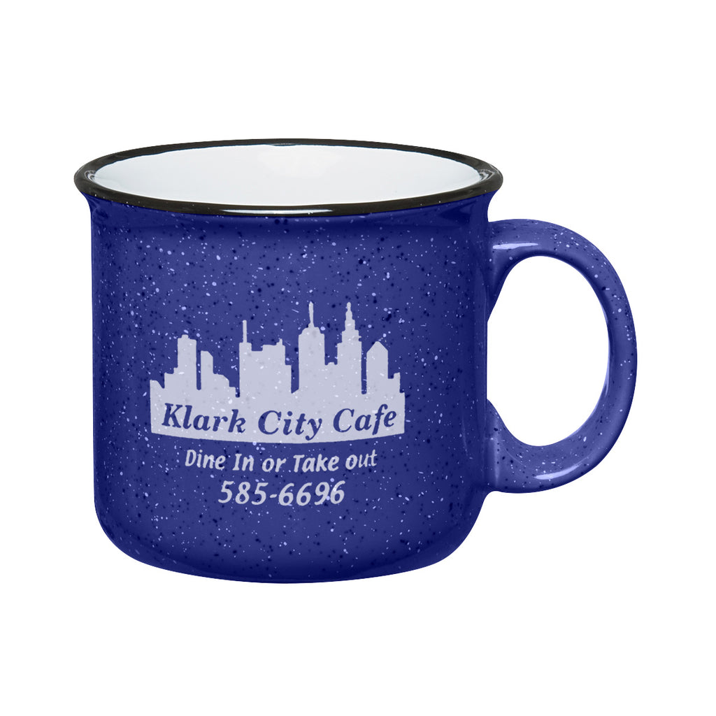 Campfire Mug, 15 oz Laser Engraving - Royal Blue - Ceramic