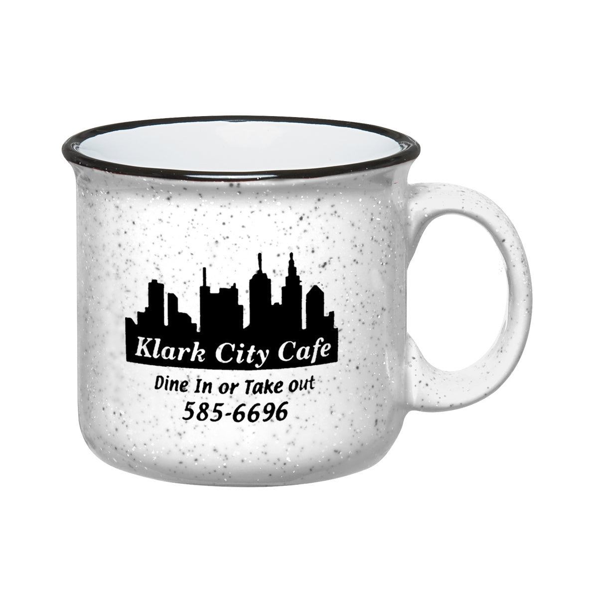 Campfire Mug, 15 oz Laser Engraving - White - Ceramic