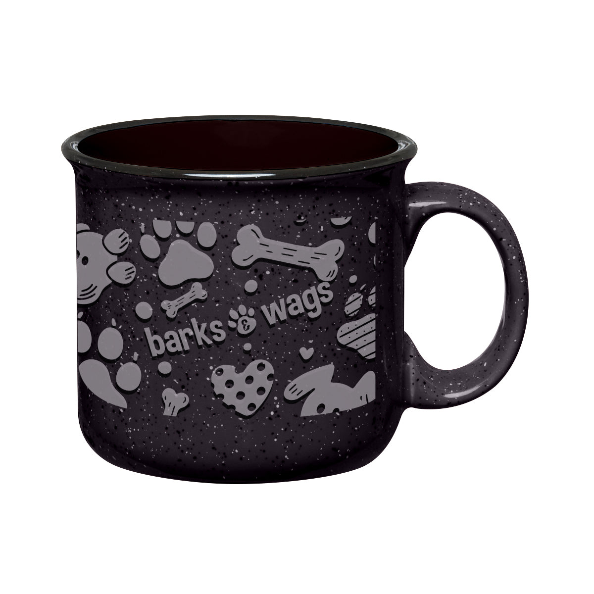 Campfire Mug in Full Color, 15 oz - Black - Megabrite