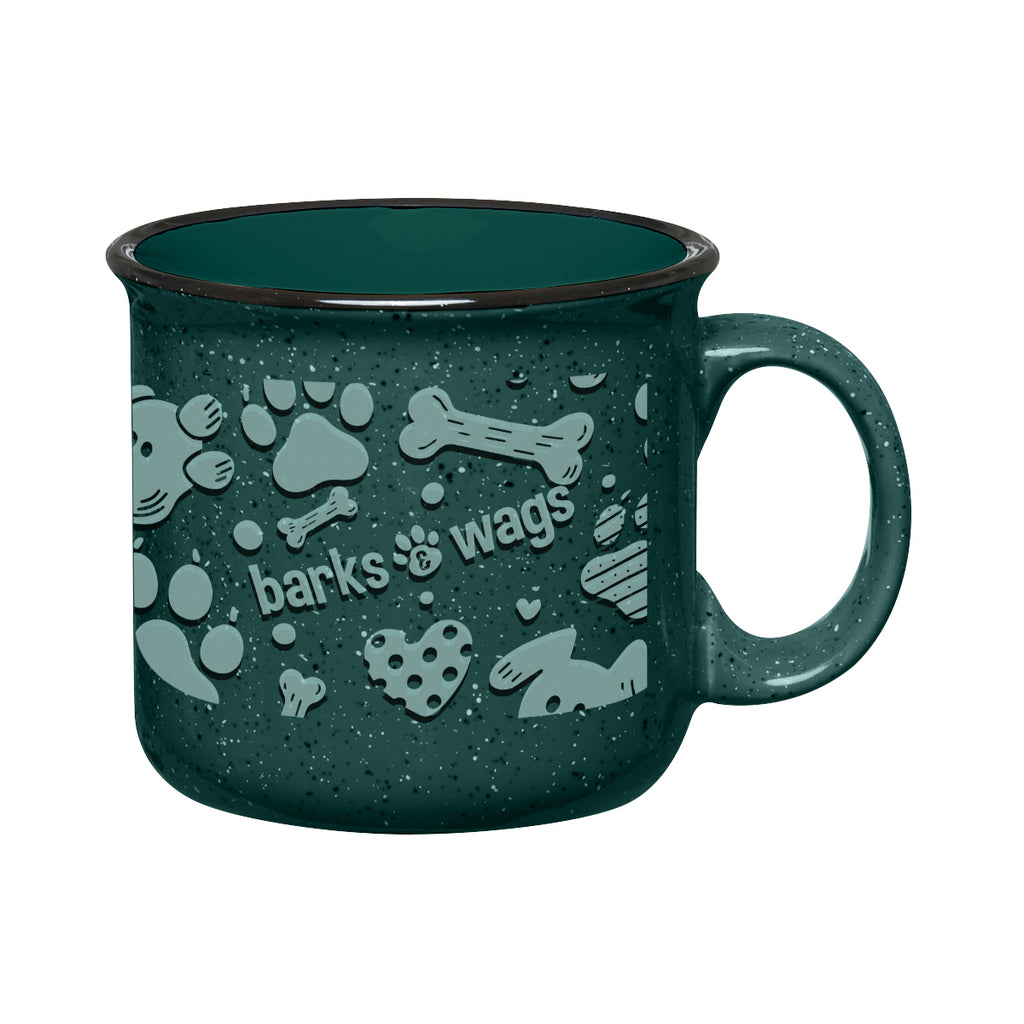 Campfire Mug in Full Color, 15 oz - Green - Megabrite