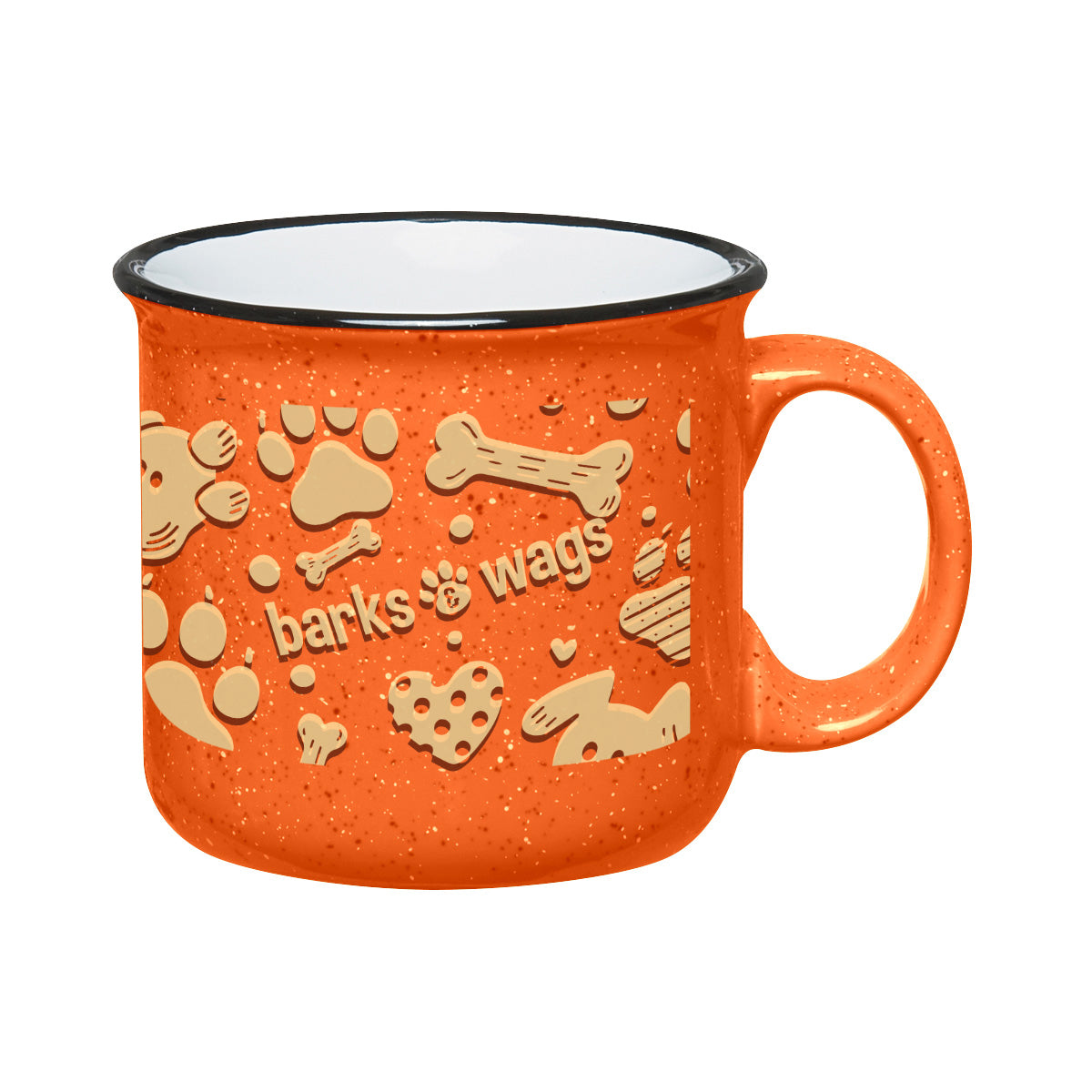 Campfire Mug in Full Color, 15 oz - Orange - Megabrite