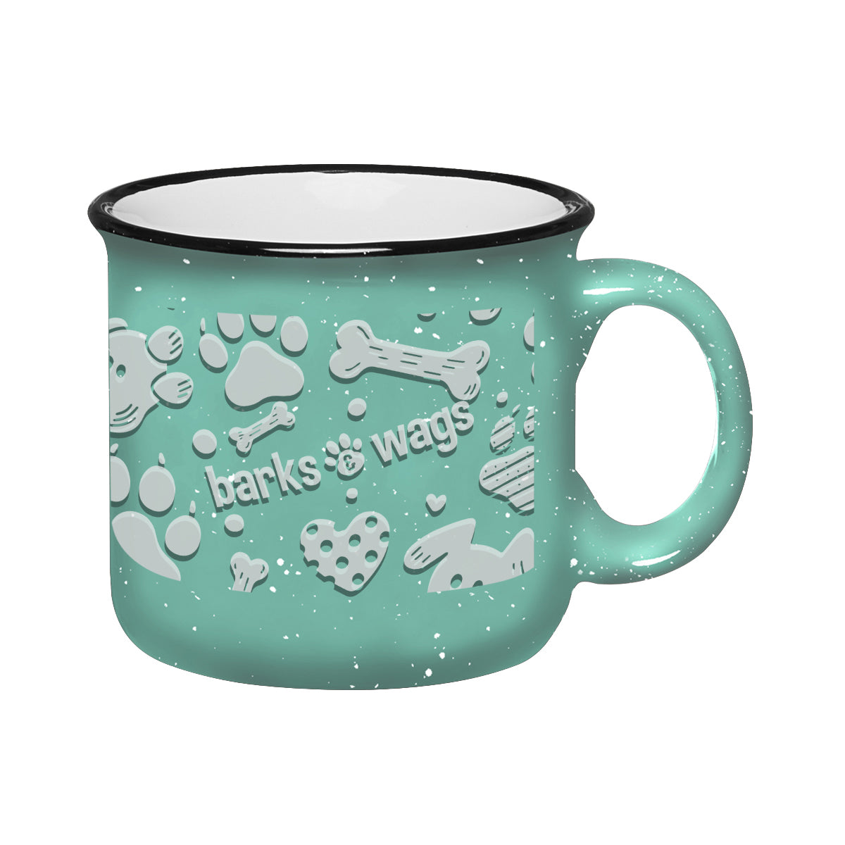 Campfire Mug in Full Color, 15 oz - Teal - Megabrite