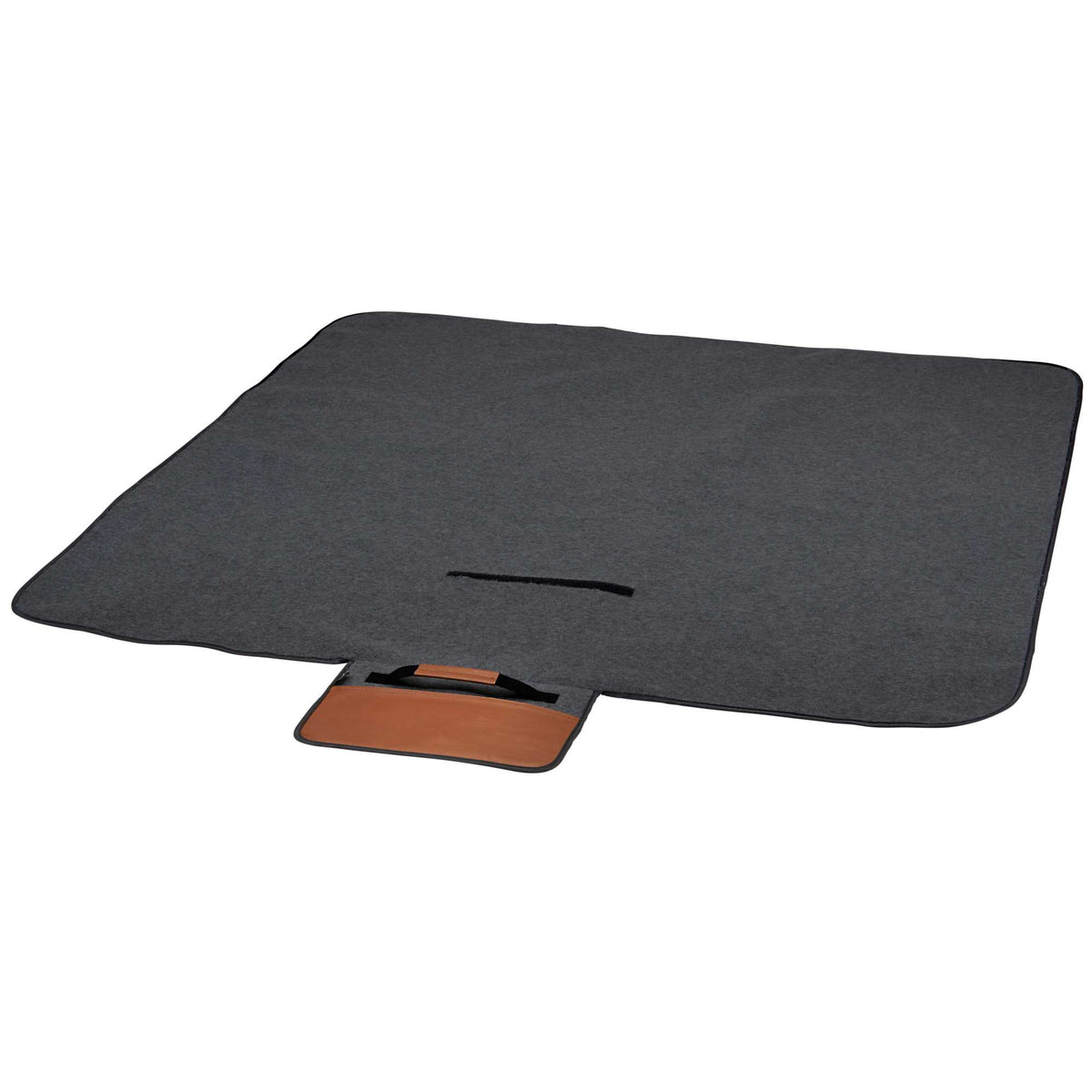 Campster Padded Fleece Picnic Blanket, 47 x 53 Inches Debossing - Charcoal - Photo 3