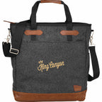 Campster Wool Blend Computer Tote, 15 Inch Transfer - Charcoal - Front 2
