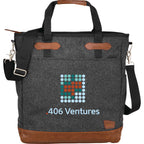 Campster Wool Blend Computer Tote, 15 Inch Transfer - Charcoal - Front