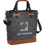 Campster Wool Blend Computer Tote, 15 Inch Transfer - Charcoal - Photo