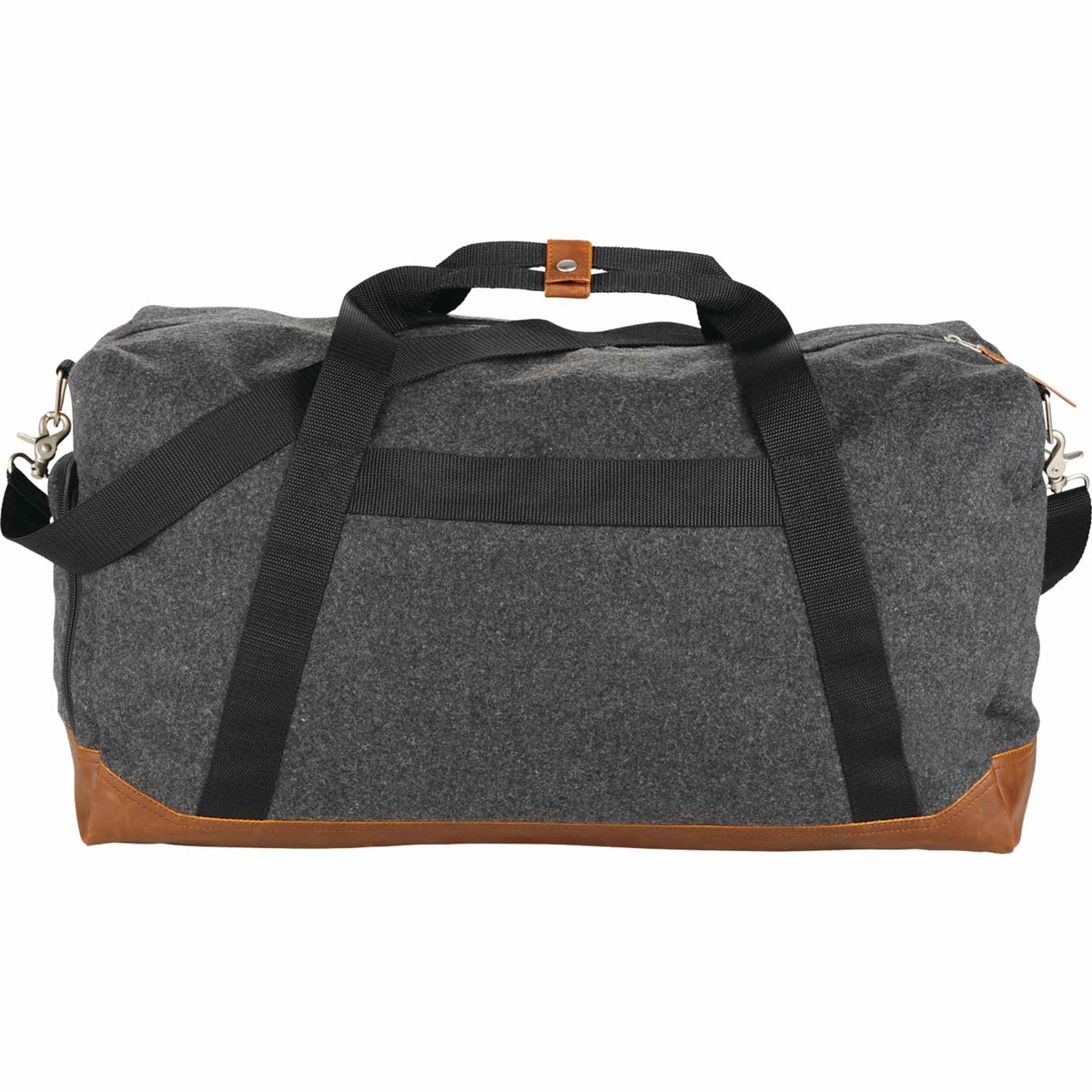 Campster Wool Blend Duffel Bag, 22 Inches Transfer - Charcoal - Back