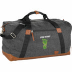Campster Wool Blend Duffel Bag, 22 Inches Transfer - Charcoal - Front