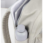 Campus Cotton Canvas Laptop Backpack, 15 Inch Embroidery - Gray - Detail 3