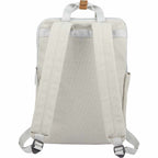 Campus Cotton Canvas Laptop Backpack, 15 Inch Transfer - Gray - Back