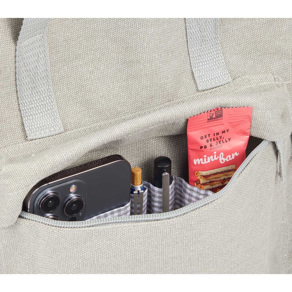 Campus Cotton Canvas Laptop Backpack, 15 Inch Transfer - Gray - Detail 2