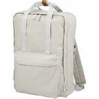 Campus Cotton Canvas Laptop Backpack, 15 Inch Transfer - Gray - Left Angle