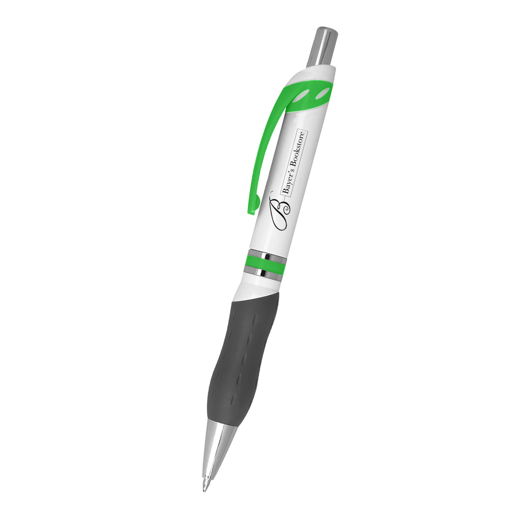 Campus Pen with Your Logo - Lime Green - Silk Screen