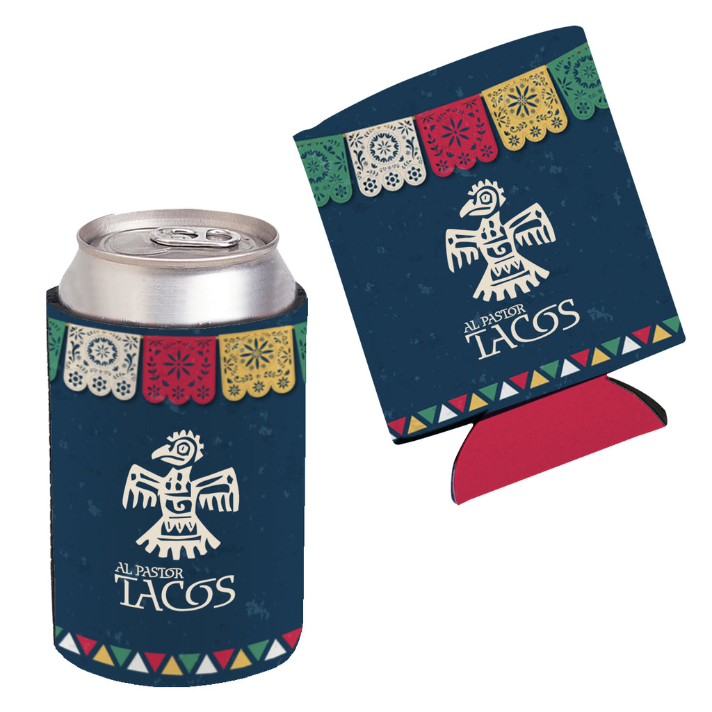 Can Cooler, Collapsible Full Color - White - Full Color