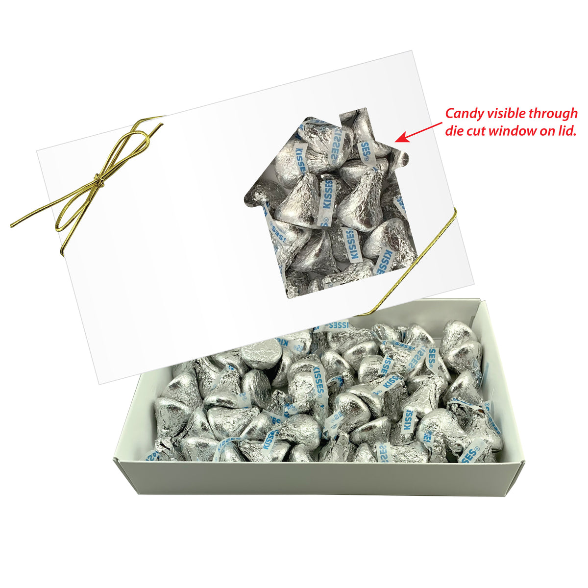 Candy Box That Is Cut Out - House - Kisses_BLANK