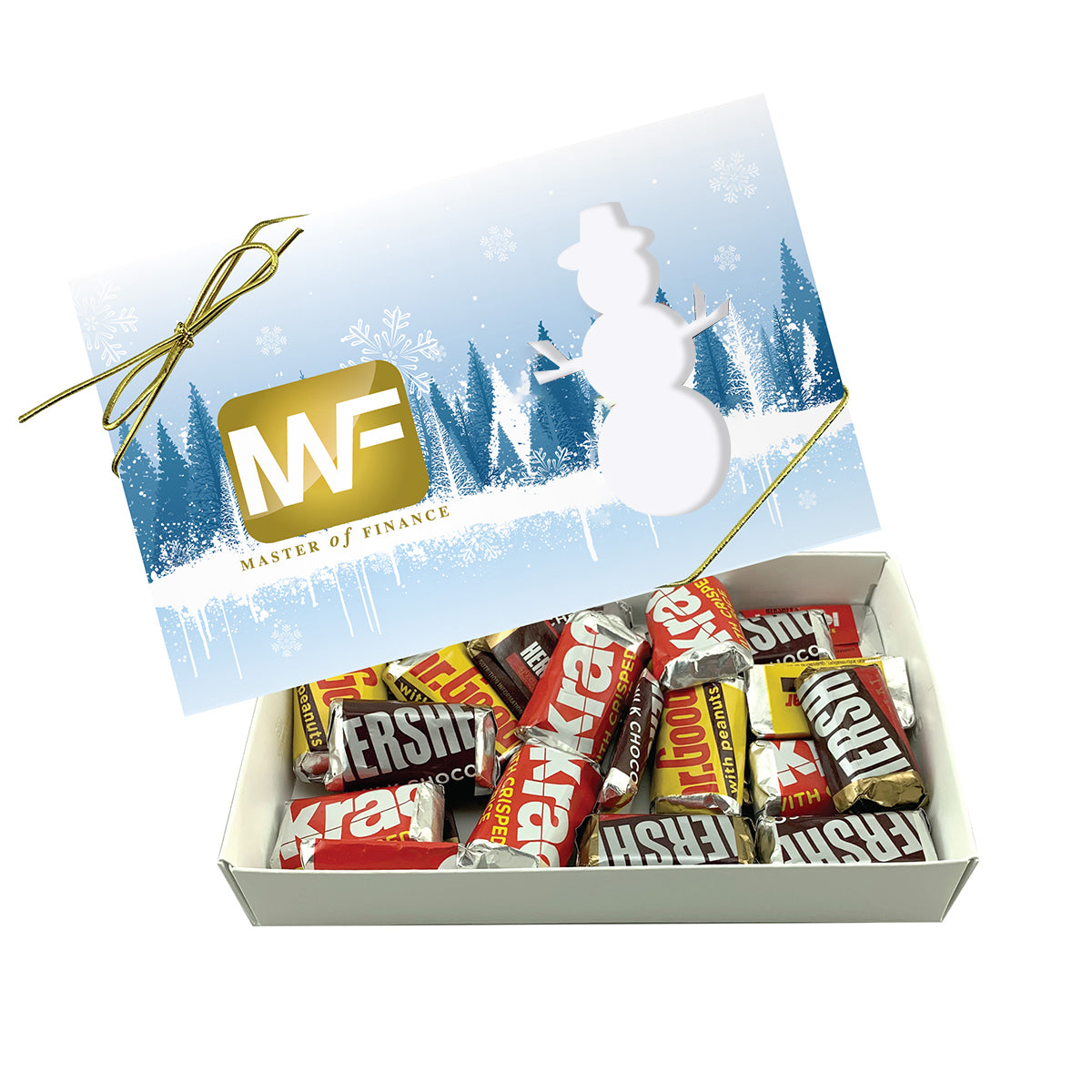 Candy Box That Is Cut Out - Snowman - Hersey_Mini_4CP