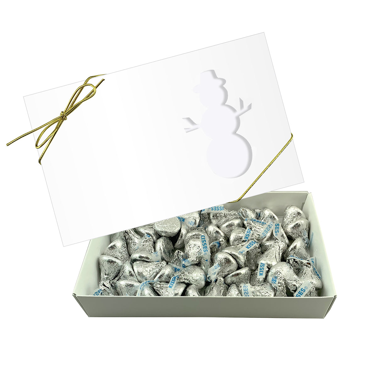 Candy Box That Is Cut Out - Snowman - Kisses_BLANK