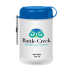 Canister of Wet Wipes, Mini - White_Label