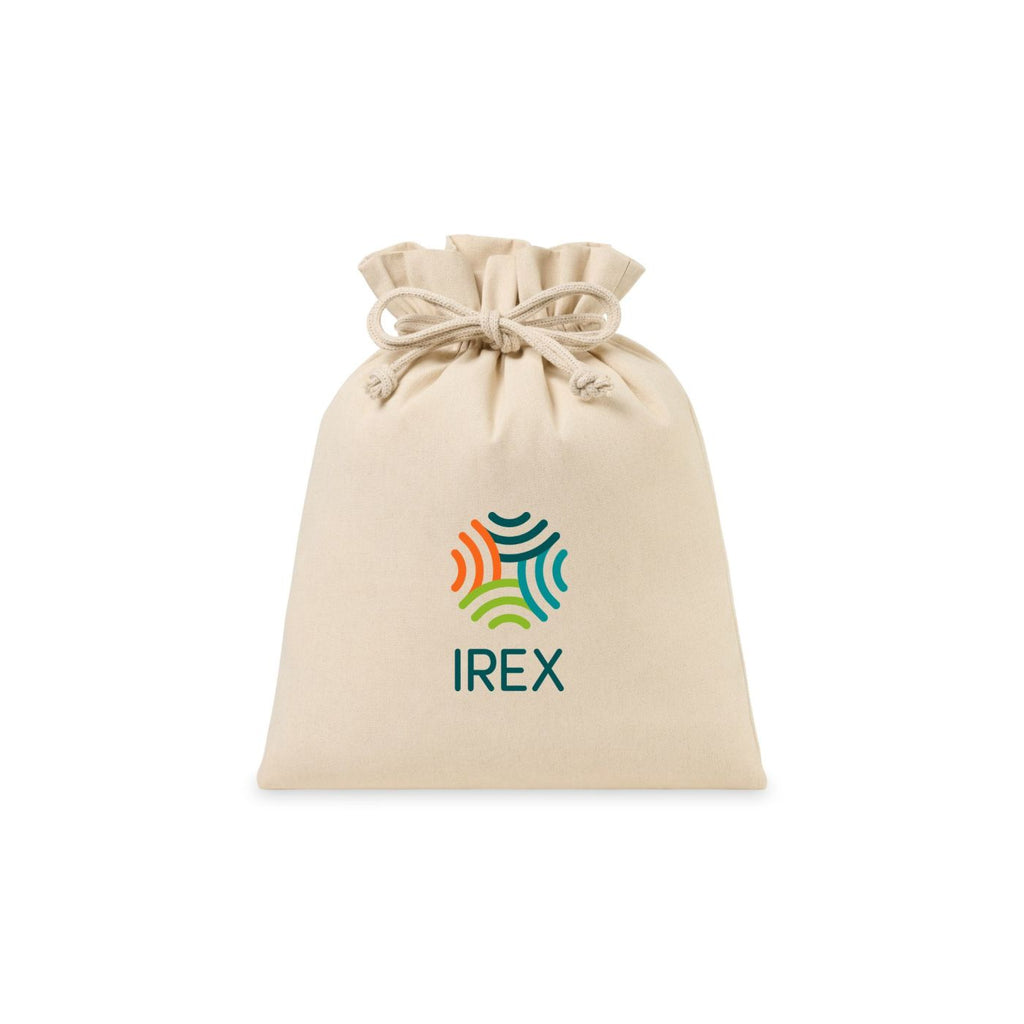 Canvas Drawstring Gift Bag, Large - Natural - View 1