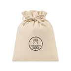 Canvas Drawstring Gift Bag, Large - Natural - View 2