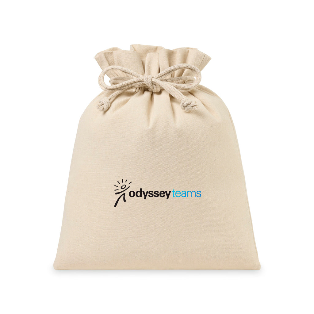 Canvas Drawstring Gift Bag, Large - Natural - View 3