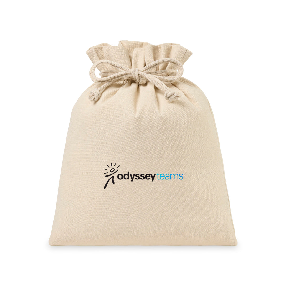 Canvas Drawstring Gift Bag, Large - Natural - View 3