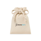 Canvas Drawstring Gift Bag, Small Transfer - Natural - View 3