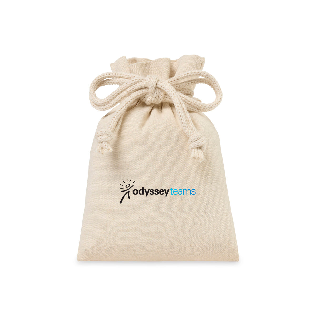 Canvas Drawstring Gift Bag, Small Transfer - Natural - View 3