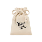 Canvas Drawstring Gift Bag, Small Transfer - Natural - View 4