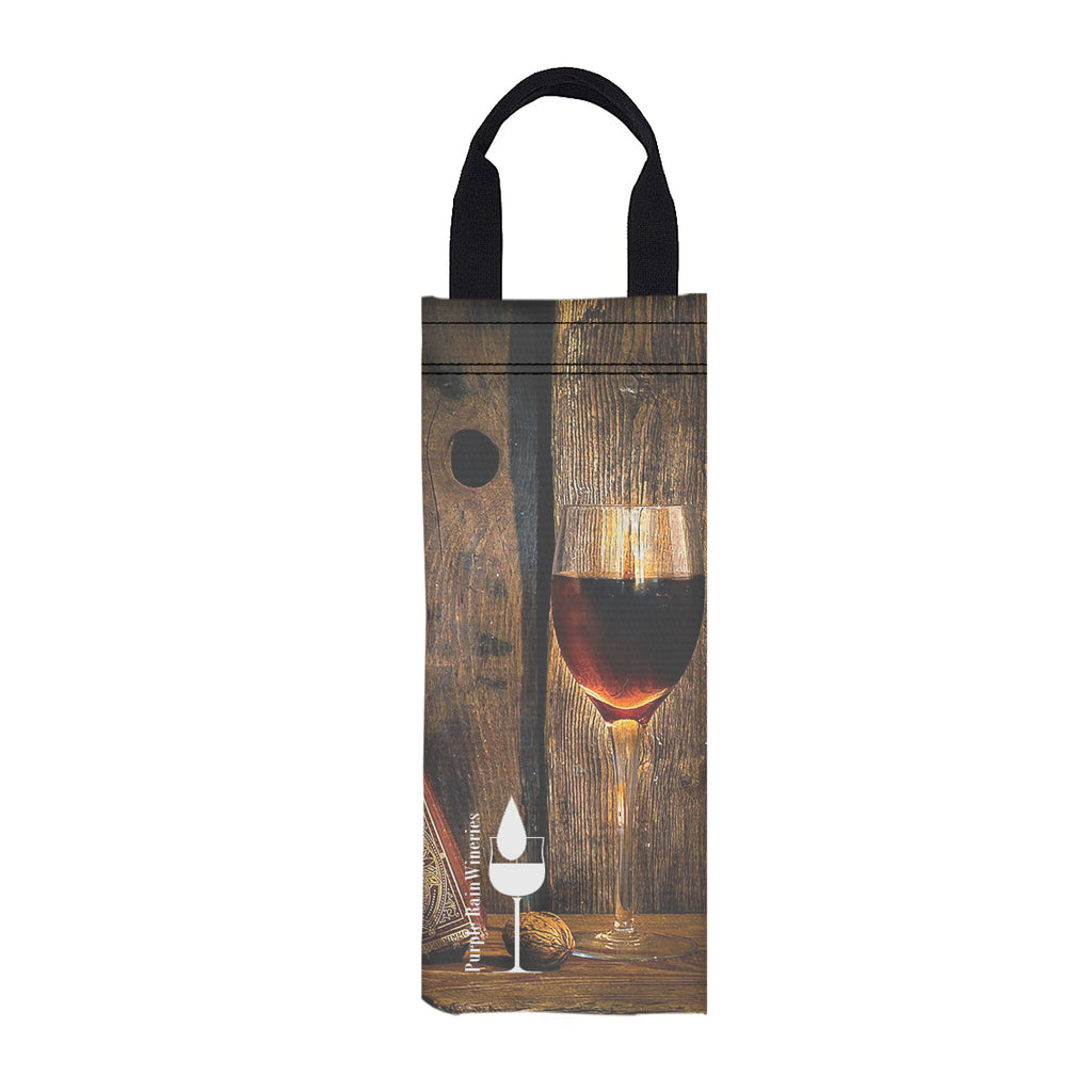 Canvas Wine Bag, 6 x 16 Inches - White