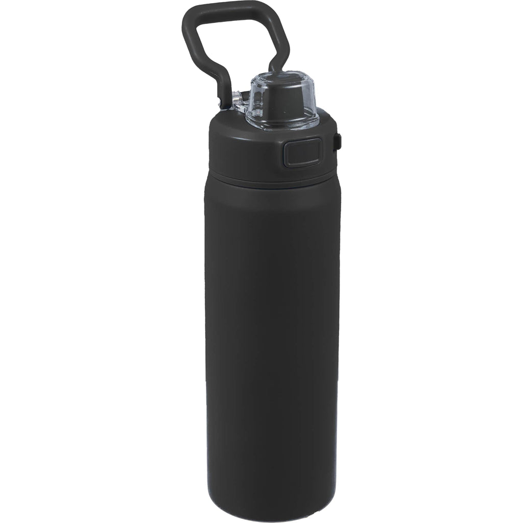 Canyon Recycled Stainless Sports Bottle, 30 oz - Black - Right Angle