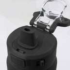 Canyon Recycled Stainless Sports Bottle, 30 oz - Black - Spout Detail