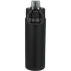 Canyon Recycled Stainless Sports Bottle, 30 oz Full Color - Black - Back