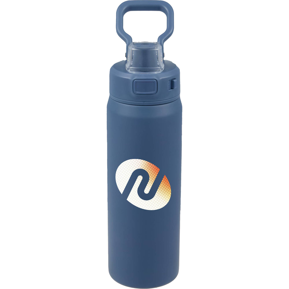 Canyon Recycled Stainless Sports Bottle, 30 oz Full Color - Nightfall Blue - Front