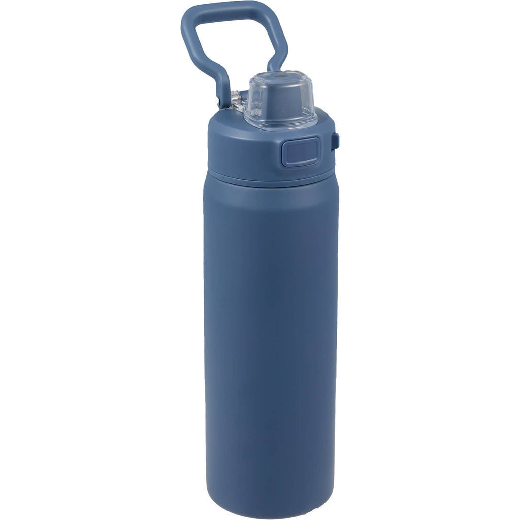 Canyon Recycled Stainless Sports Bottle, 30 oz Full Color - Nightfall Blue - Right Angle