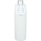 Canyon Recycled Stainless Sports Bottle, 30 oz Full Color - White - Back