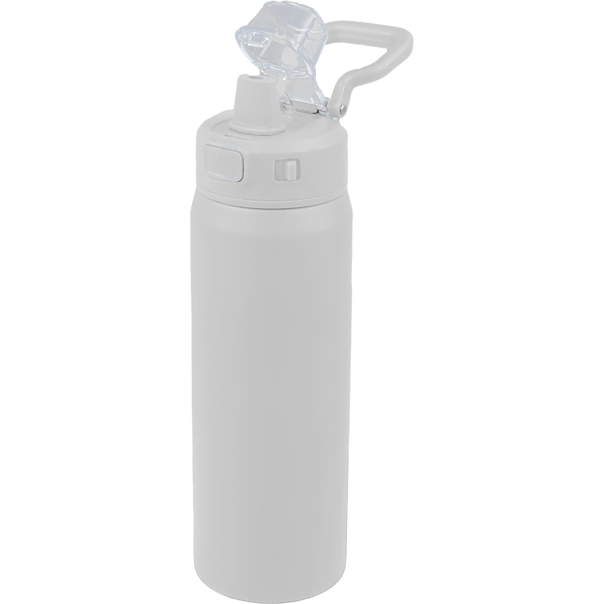 Canyon Recycled Stainless Sports Bottle, 30 oz Full Color - White - Front Open