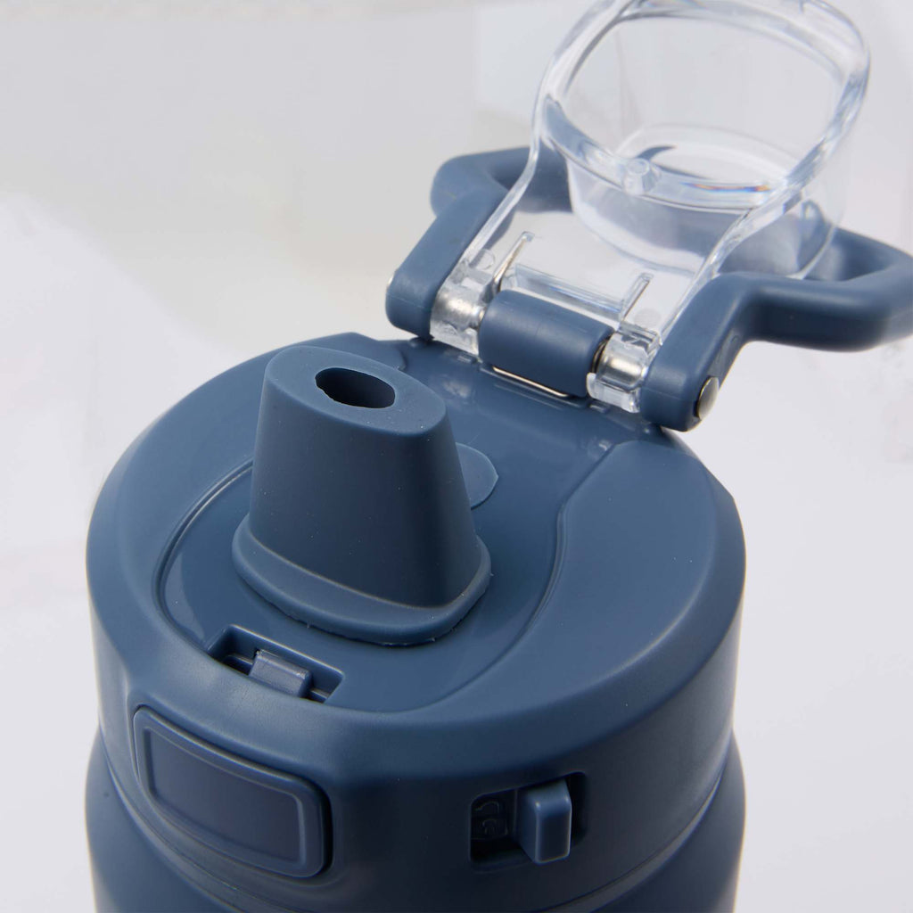 Canyon Recycled Stainless Sports Bottle, 30 oz - Nightfall Blue - Spout Detail