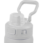 Canyon Recycled Stainless Sports Bottle, 30 oz - White - Top Detail