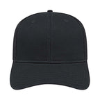 Cap America Chino Twill Trucker Cap with Mesh Back Embroidery - Black/Black - Front 2