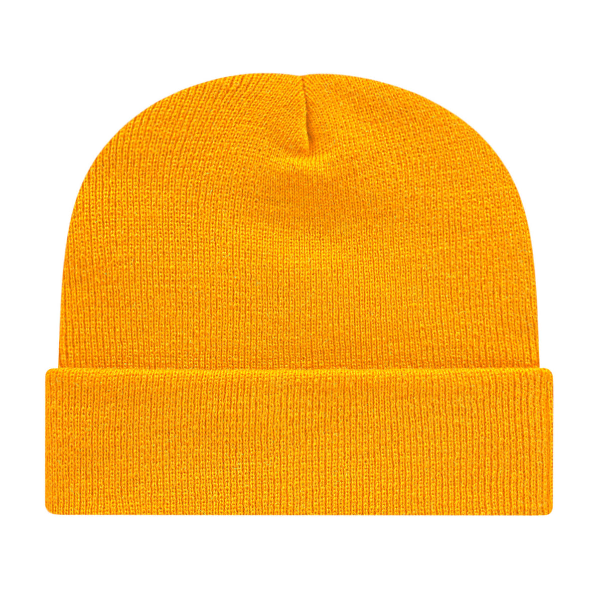 Cap America Cuffed Knit Beanie Embroidery - Athletic Gold - Photo