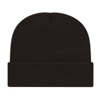 Cap America Cuffed Knit Beanie Embroidery - Black - Photo