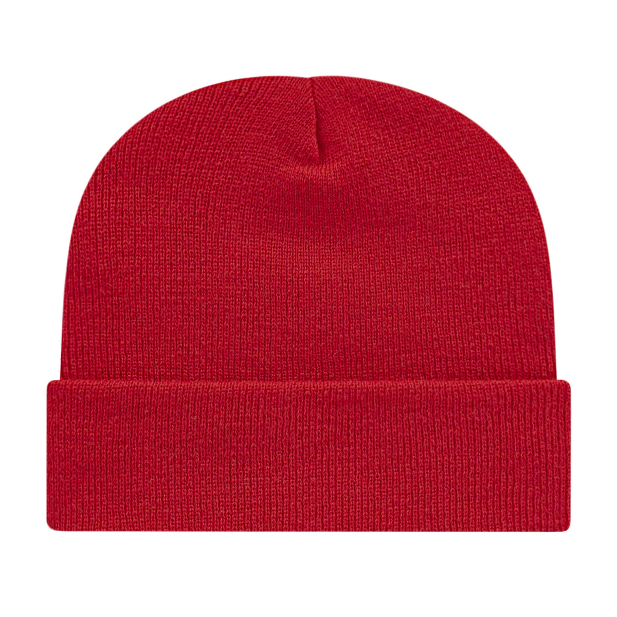 Cap America Cuffed Knit Beanie Embroidery - Cardinal - Photo 2