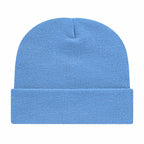 Cap America Cuffed Knit Beanie Embroidery - Carolina Blue - Photo