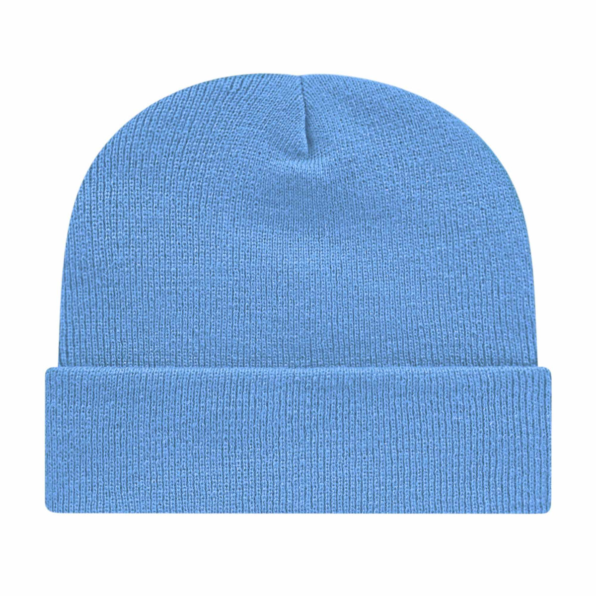 Cap America Cuffed Knit Beanie Embroidery - Carolina Blue - Photo