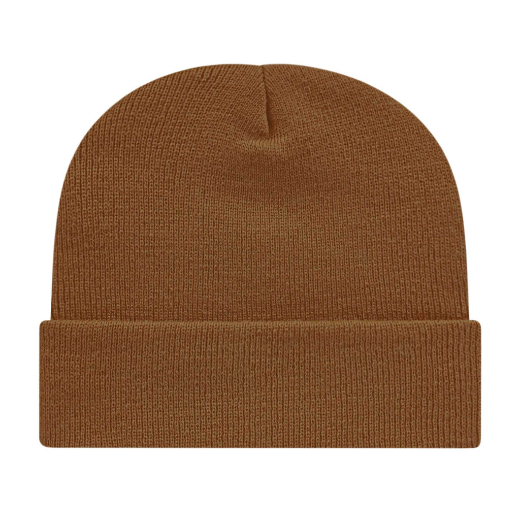 Cap America Cuffed Knit Beanie Embroidery - Cider - Photo