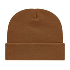 Cap America Cuffed Knit Beanie Embroidery - Cider - Photo